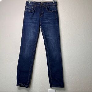 Kenneth Cole Women’s Slim Fit Jeans Size 16 Dark Blue Denim Straight Leg Stretch